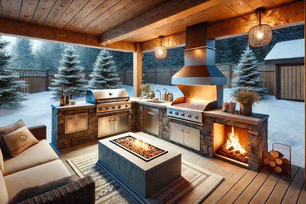 outdoor kitchen