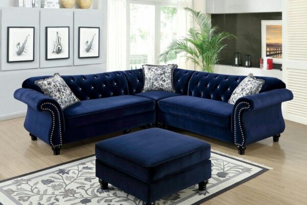 blue sofa