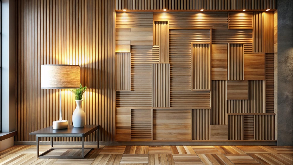 wood slat wall