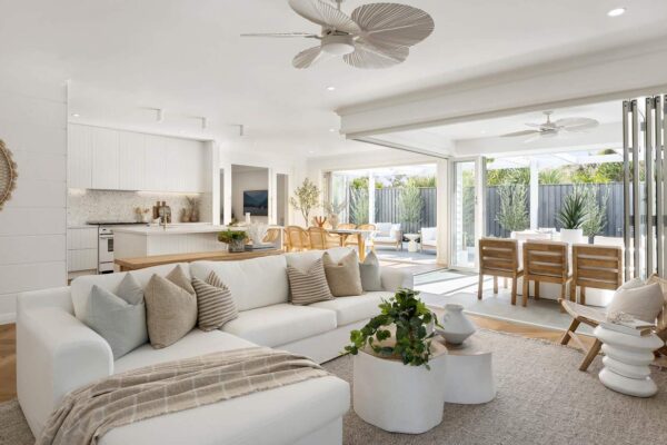 beach modern coastal living room
