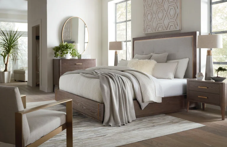 bedroom rug placement
