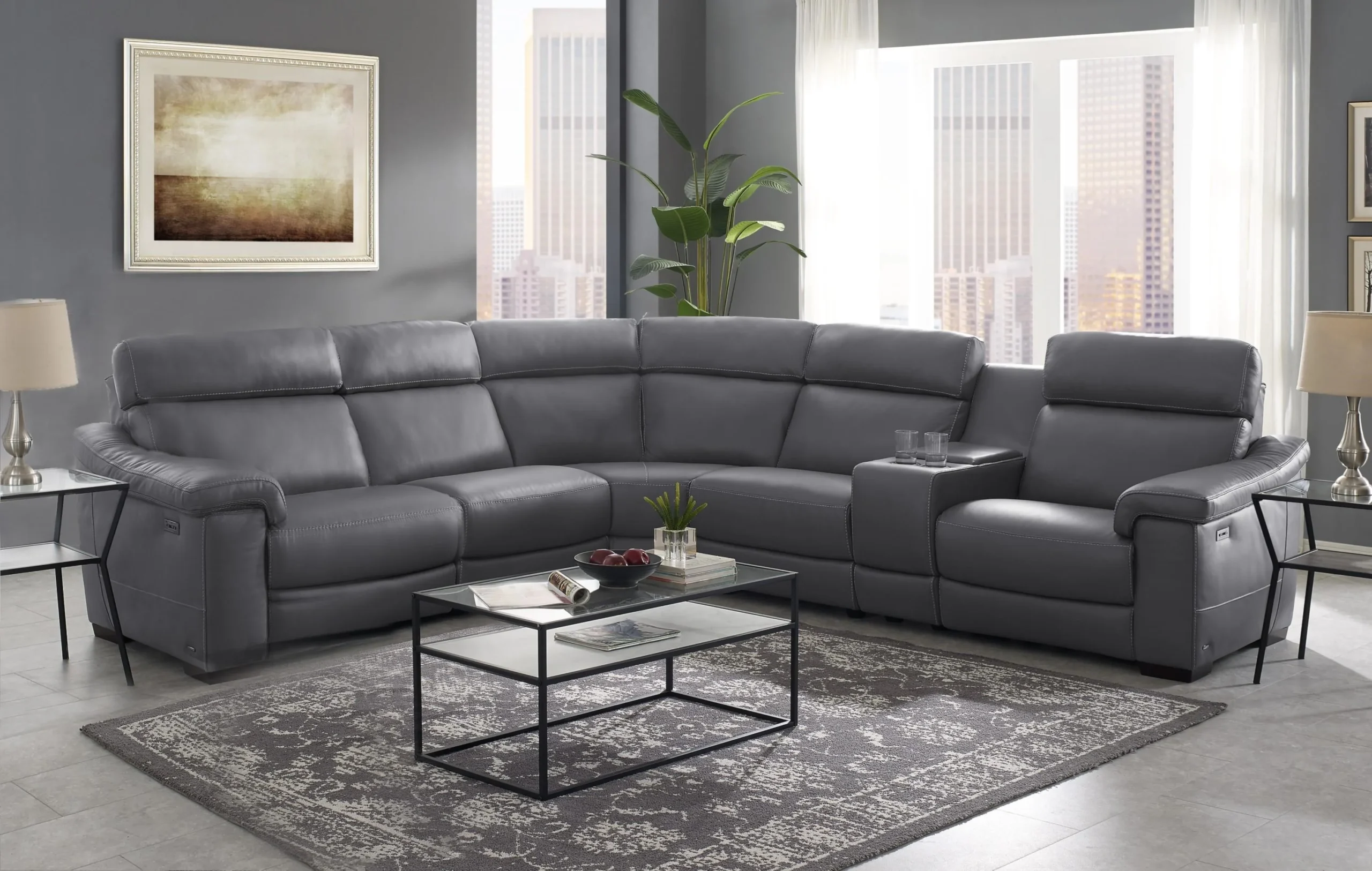 natuzzi leather sofa